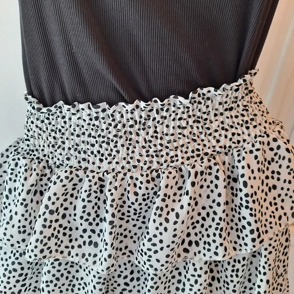 Peach Love California Black and White Skirt - Picture 2 of 8